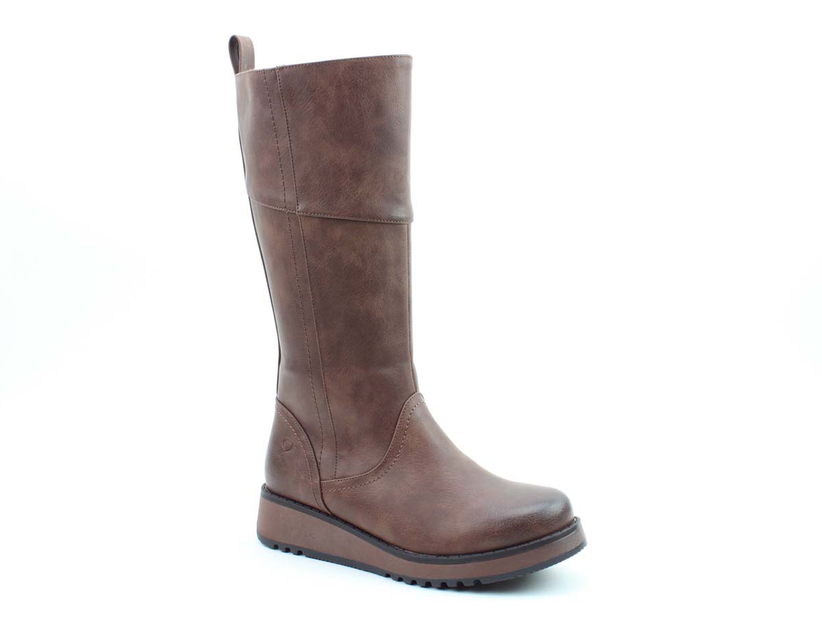 Heavenly Feet Robyn  4 Brown Womens Knee-High Boots 3505-20 In Size 4 In Plain Brown
